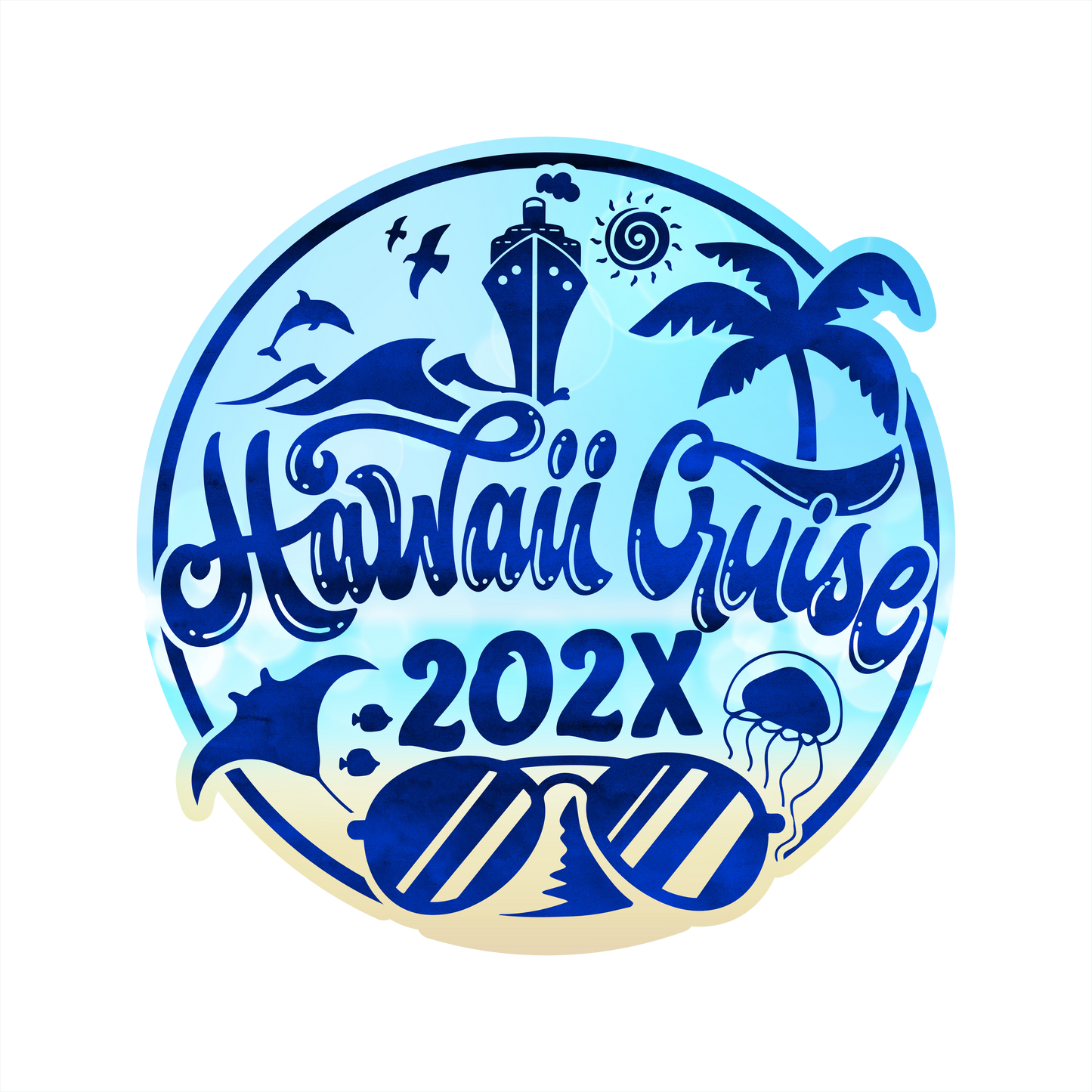 (s329-B2-P6212) Hawaii Cruise Stingray Jellyfish 2025