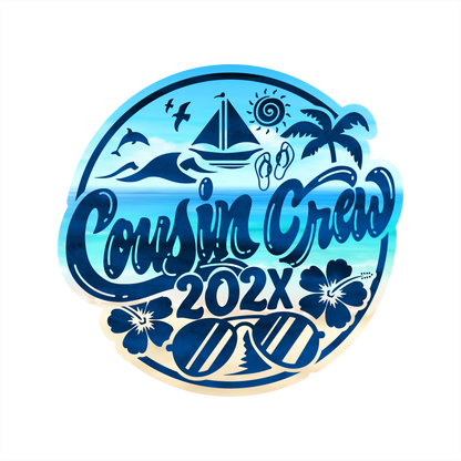 (s329-F-P6210) Cousin Crew Beach Tropical Vacation 2025