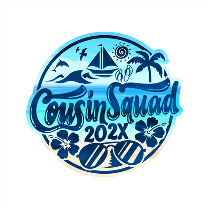 (s329-G-P6210) Cousin Squad Beach Tropical Vacation2025