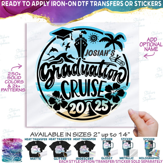 (s329-2-V-P6289) Graduation Cruise Year Add Optional Name