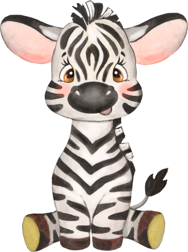 (s330-1-F) Sitting Zebra