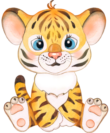 (s330-1-H) Baby Tiger