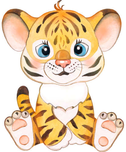 (s330-1-H) Baby Tiger