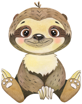 (s330-1-K) Sitting Sloth