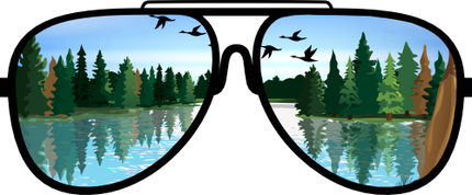 (332-03-A) Lake Reflection Sunglasses