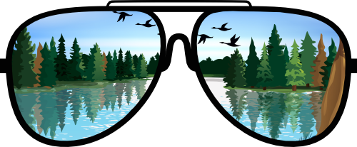 (s332-3-A) Lake Reflection Sunglasses