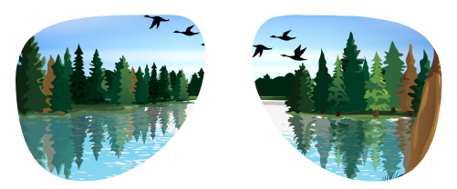 (s332-3-A) Lake Reflection Sunglasses