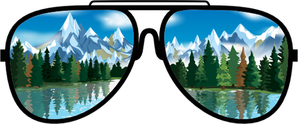 (332-03-B) Lake Reflection Sunglasses