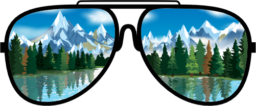 (s332-3-B) Lake Reflection Sunglasses