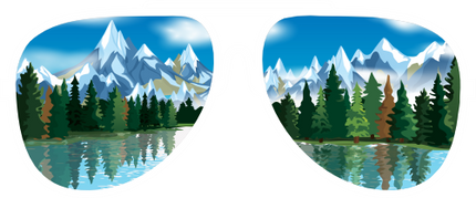 (332-03-B) Lake Reflection Sunglasses