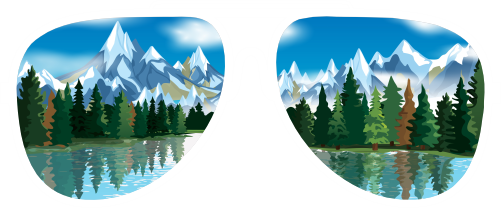 (s332-3-B) Lake Reflection Sunglasses