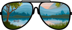 (332-3-C) Lake Reflection Sunglasses