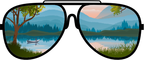 (s332-3-C) Lake Reflection Sunglasses