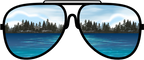 (332-3-D) Lake Reflection Sunglasses