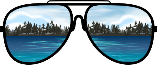 (s332-3-D) Lake Reflection Sunglasses