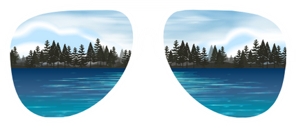 (332-03-D) Lake Reflection Sunglasses