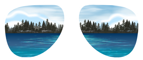 (332-3-D) Lake Reflection Sunglasses