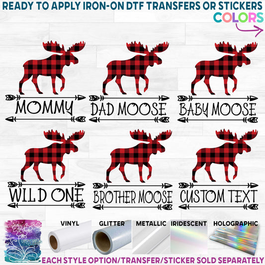 (s333-1) Moose Family Custom Text