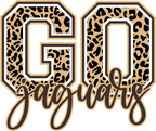 (s334-1) Go Jaguars Leopard Print