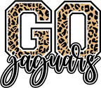 (s334-1) Go Jaguars Leopard Print
