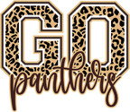 (s334-1) Go Panthers Leopard Print