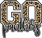 (s334-1) Go Panthers Leopard Print