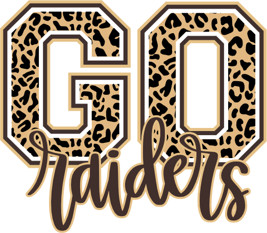 (s334-1) Go Raiders Leopard Print