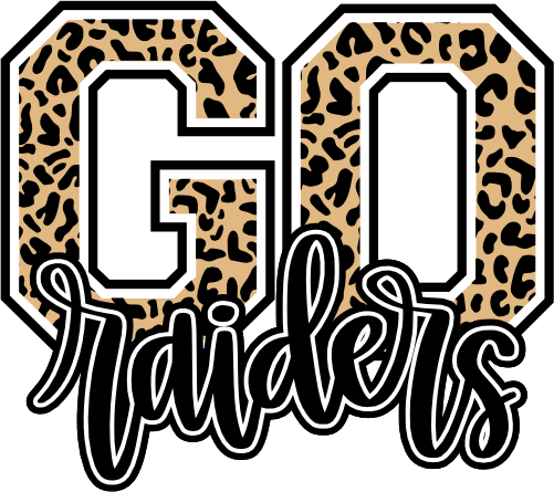 (s334-1) Go Raiders Leopard Print