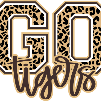 (s334-1) Go Tigers Leopard Print
