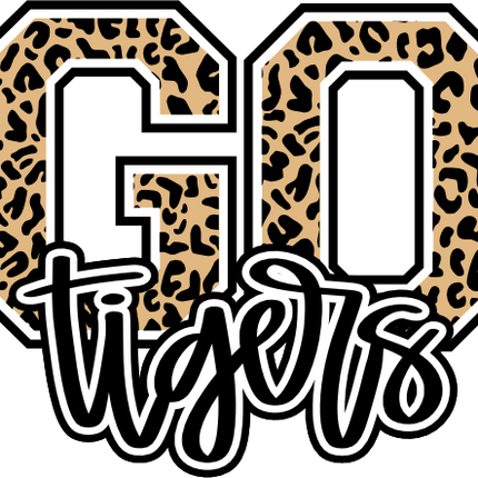 (s334-1) Go Tigers Leopard Print