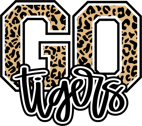 (s334-1) Go Tigers Leopard Print