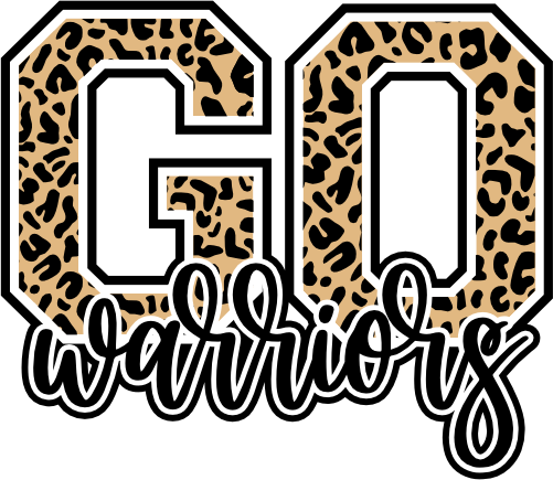 (s334-1) Go Warriors Leopard Print