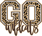 (s334-1) Go Wildcats Leopard Print