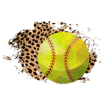 (s334-C2) Softball Leopard Team Name Mom Family Custom Text