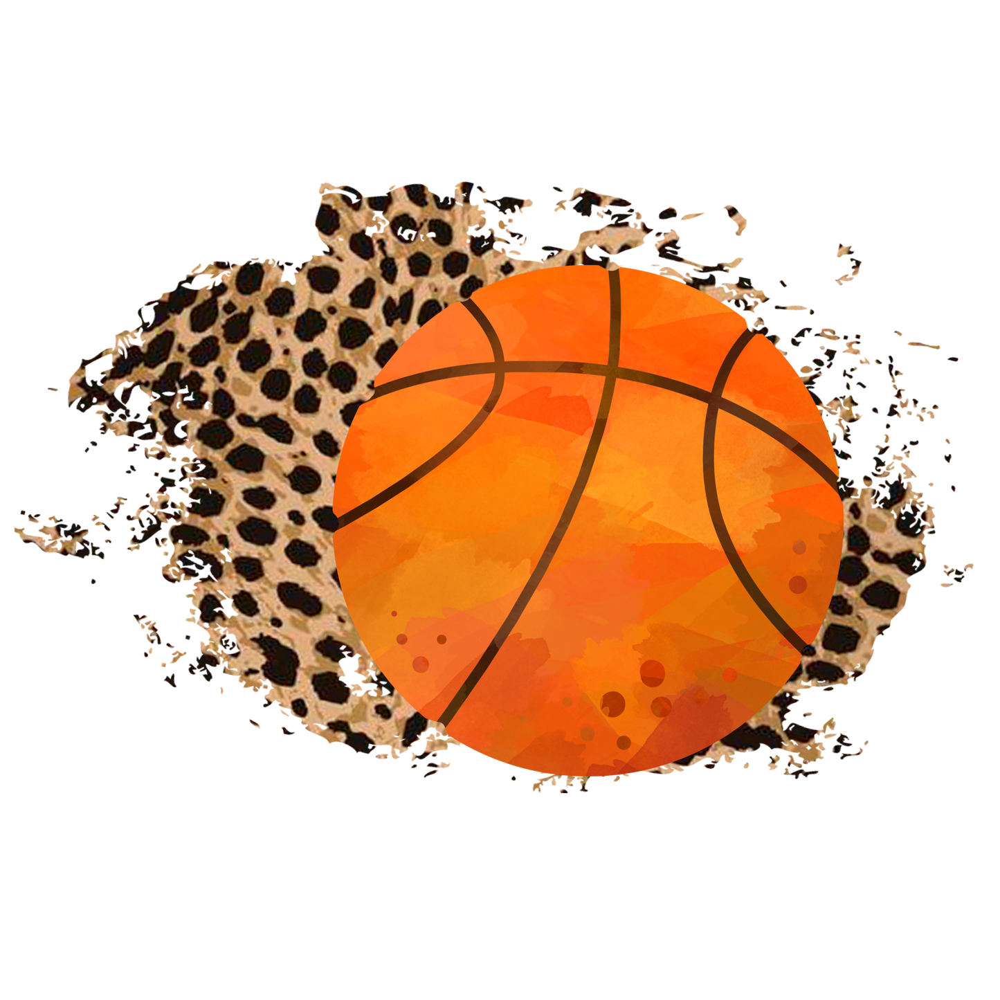 (s334-C3) Basketball Leopard Team Mom Custom Text