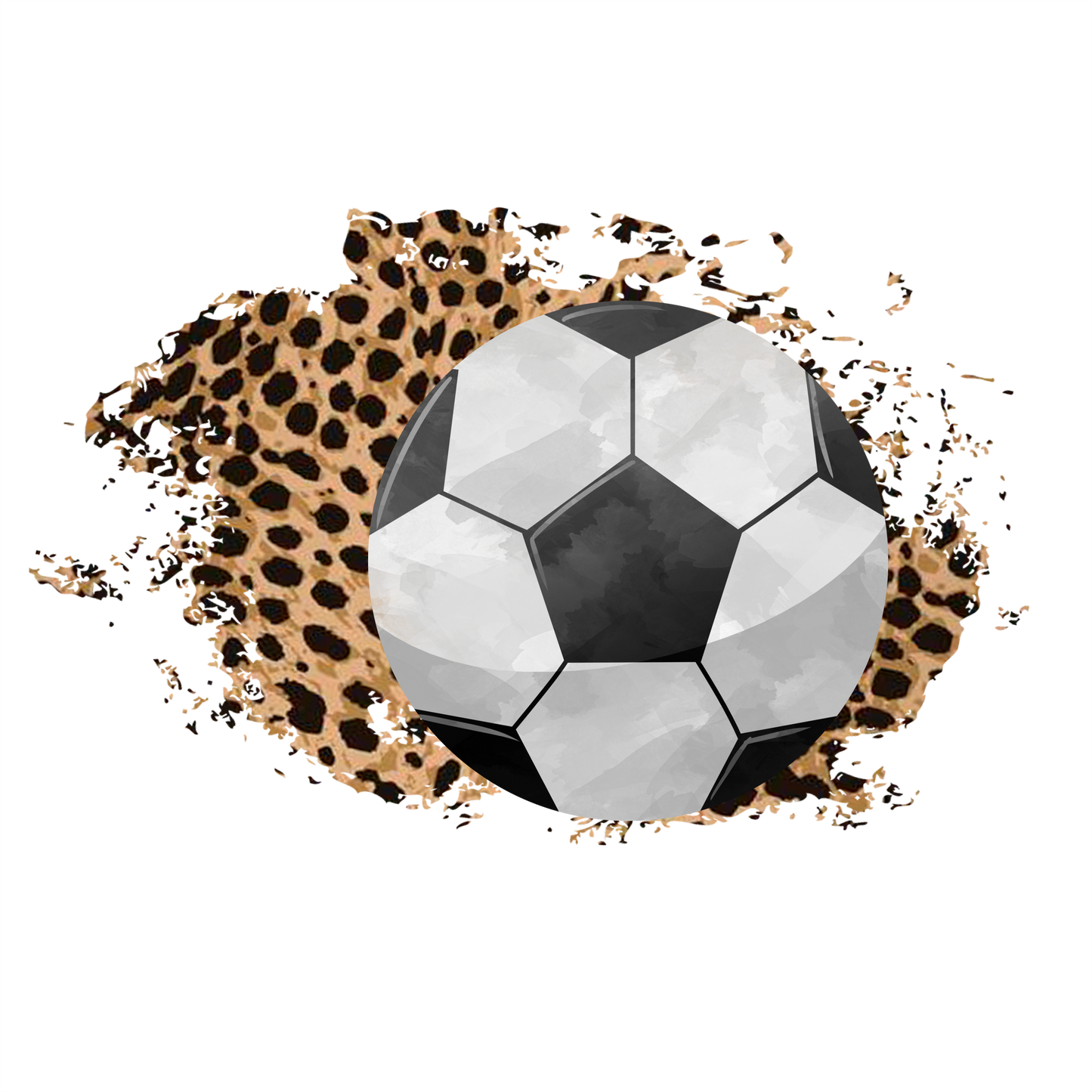 (s334-C4) Soccer Leopard Team Mascot Family Mom Custom Text