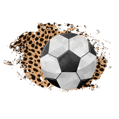 (s334-C4) Soccer Leopard Team Mascot Family Mom Custom Text