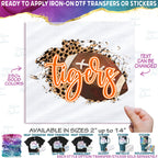 (s334-C5) Football Leopard Team Name Mom Custom Text