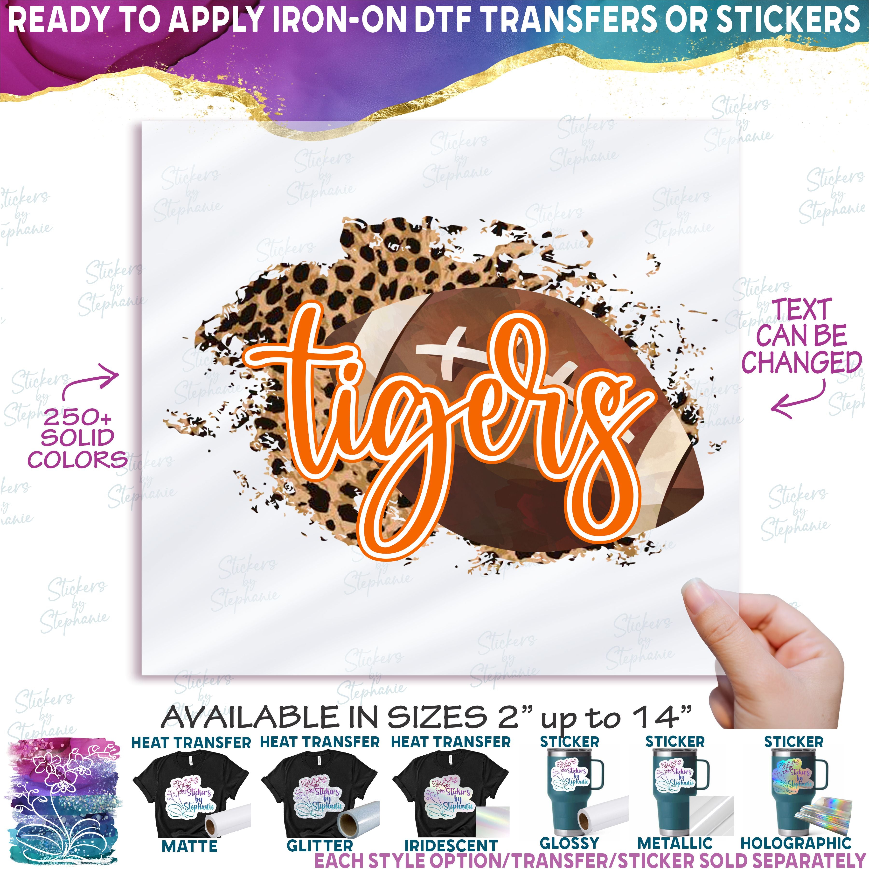 (s334-C5) Football Leopard Team Name Mom Custom Text