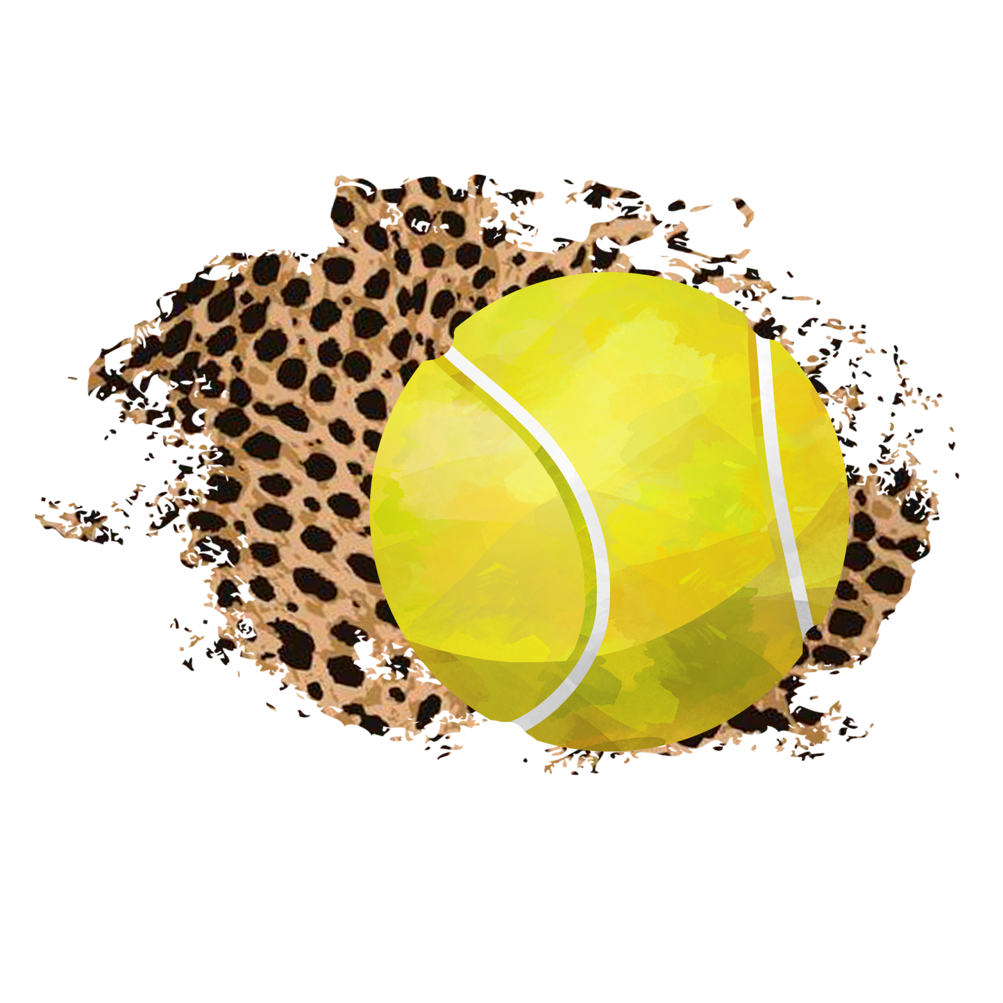 (s334-C7) Tennis Leopard Team Name Mom Family Custom Text