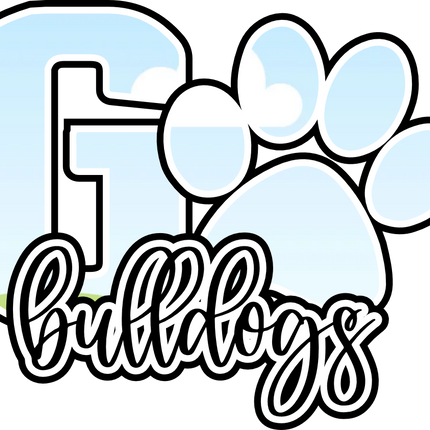 (334-02-B) Go Bulldogs Team Name