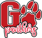 (s334-2A) Go Panthers Team Name Leopard Print
