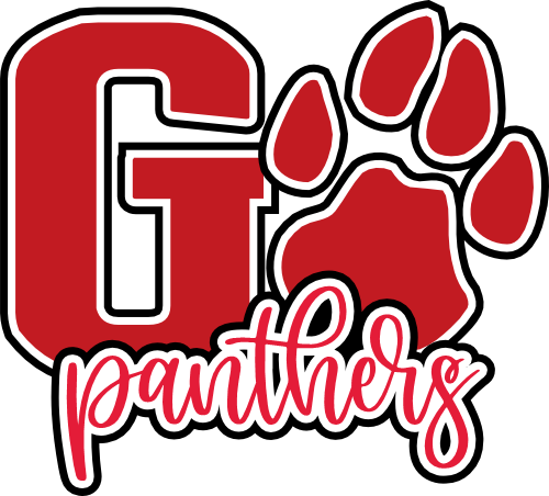 (334-02-A) Go Panthers Team Name Leopard Print
