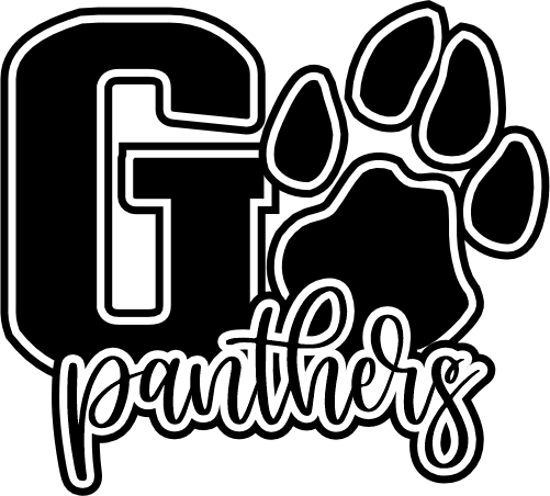 (s334-2A) Go Panthers Team Name Leopard Print