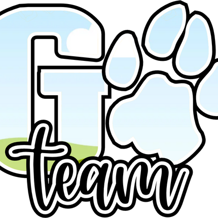 (334-02-A) Go Team Name Leopard Print Custom