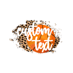 (s334-C3) Basketball Leopard Team Mom Custom Text
