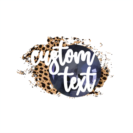 (s334-C8) Bowling Leopard Team Name Mom Family Custom Text