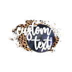 (s334-C8) Bowling Leopard Team Name Mom Family Custom Text