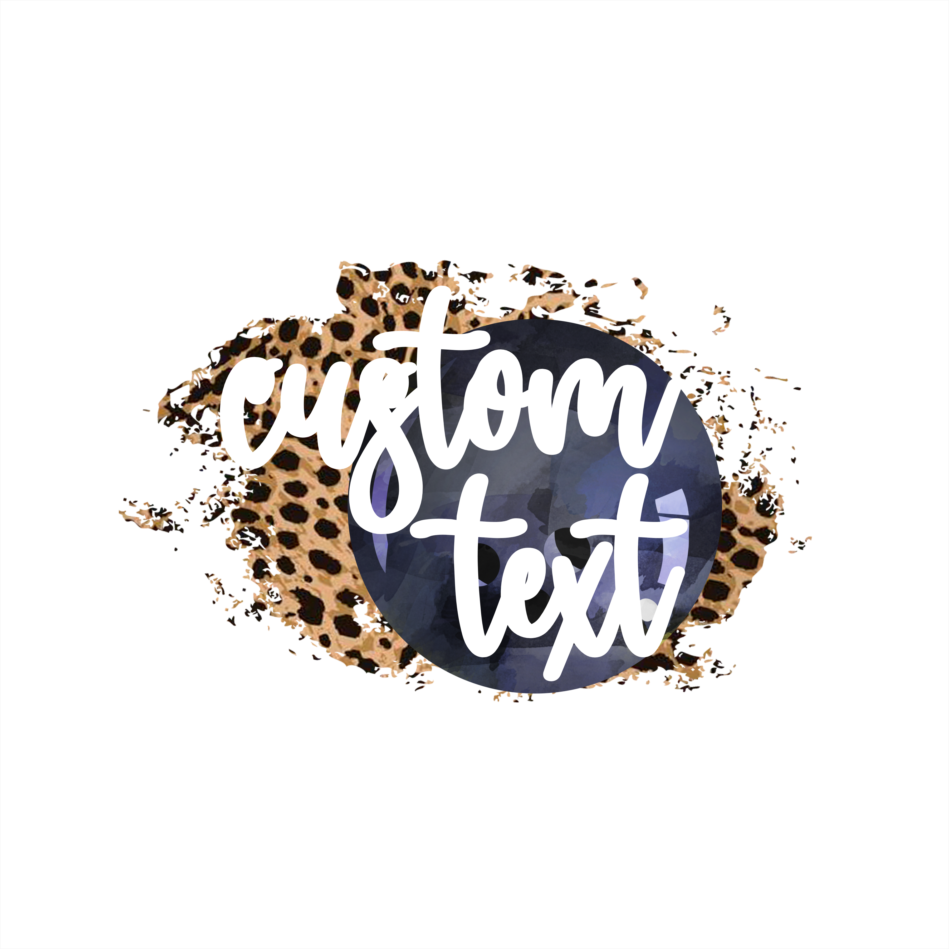 (s334-C8) Bowling Leopard Team Name Mom Family Custom Text