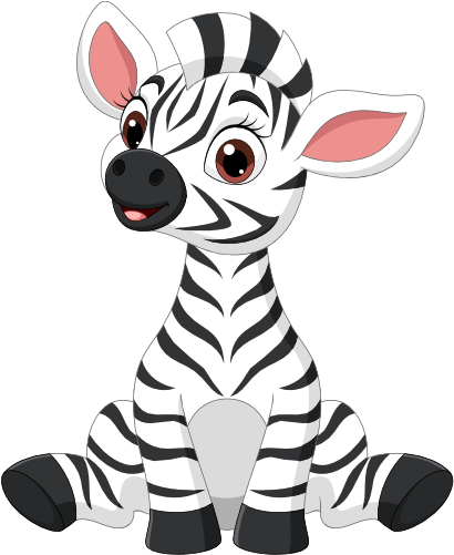(s337-2-1F) Sitting Zebra